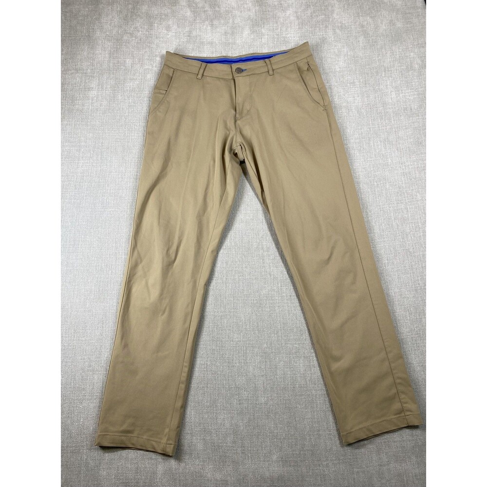 Twillory Pants Mens 32x30 Beige Technical Fabric Chino Tailored Fit Performance